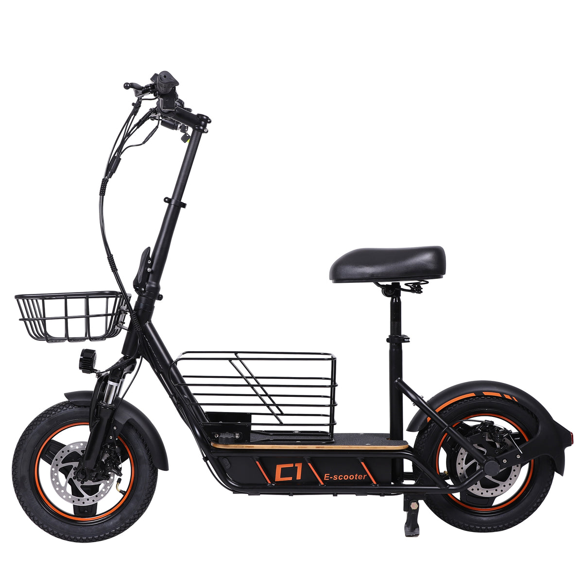 Finiks Gravity | Foldable Electric Scooter with Seat & Cargo Baskets - 600W | Product image 7