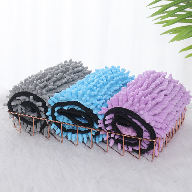 Finiks Gravity | Super Absorbent Chenille Pet Bath Towel with Pockets | Product image 9