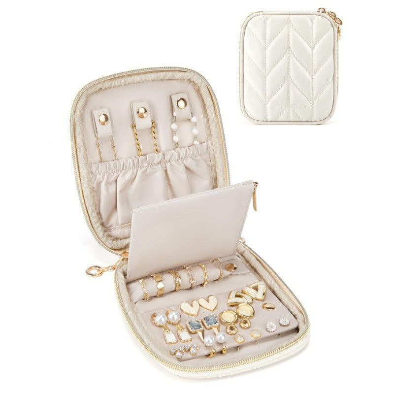 Travel Jewelry Organizer - Compact Case for Rings, Earrings & Necklaces - alternate view
