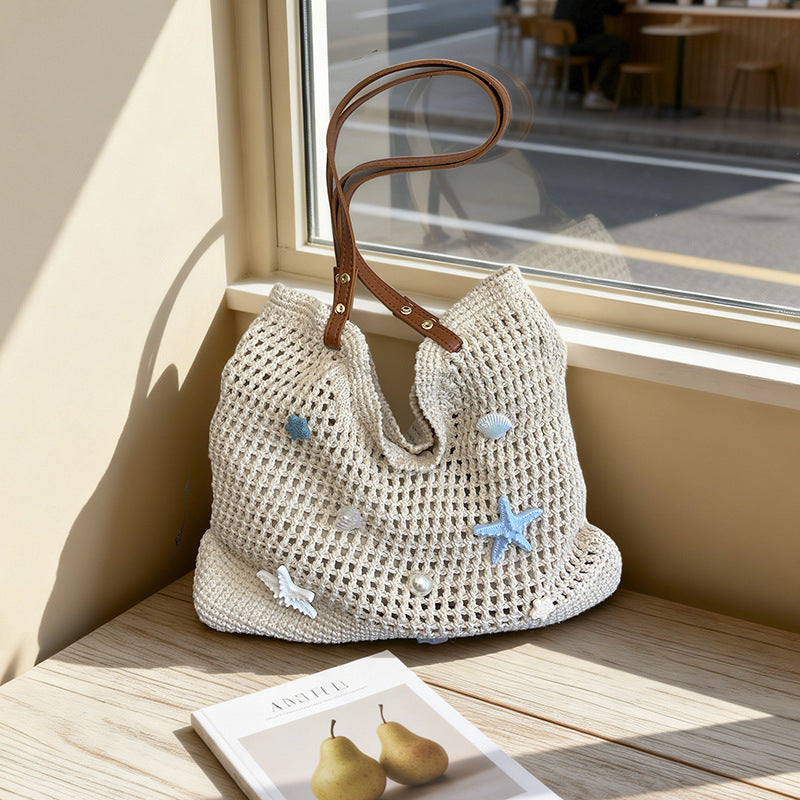 Finiks Gravity | Woven Straw Shoulder Bag | Product image 4