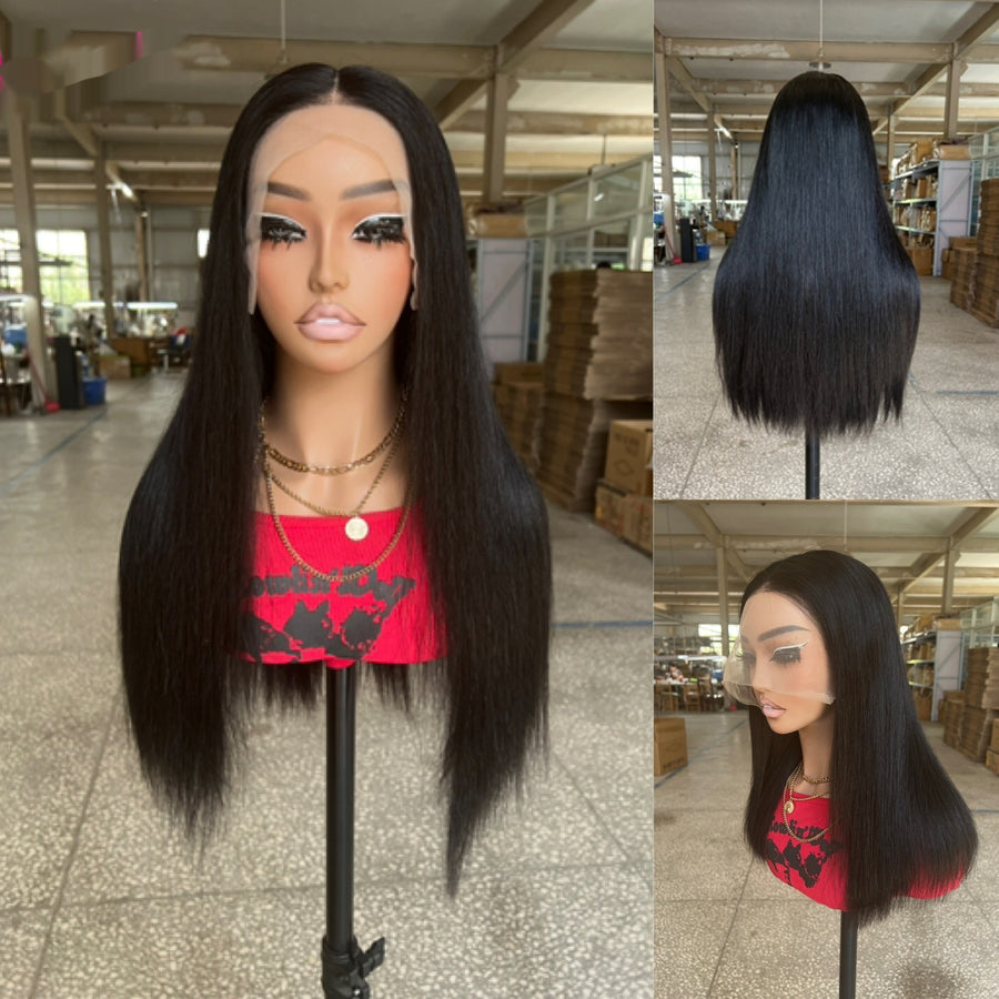100% Human Hair Curly Lace Front Wig with 200% Density