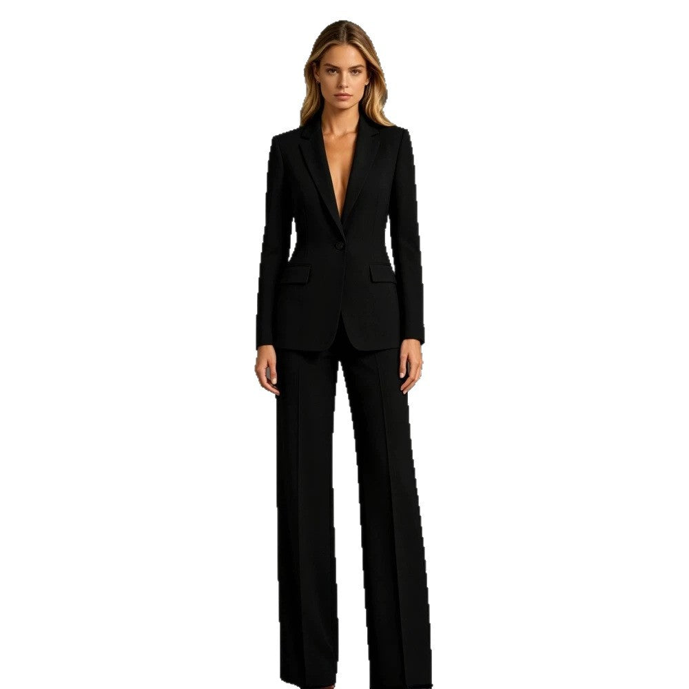 Finiks Gravity | Slim-Fit Blazer & Dress Pants Two-Piece Suit Set | Product image 3