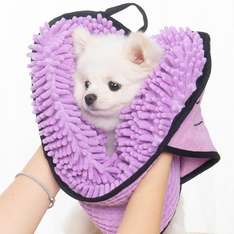 Finiks Gravity | Super Absorbent Chenille Pet Bath Towel with Pockets | Product image 8
