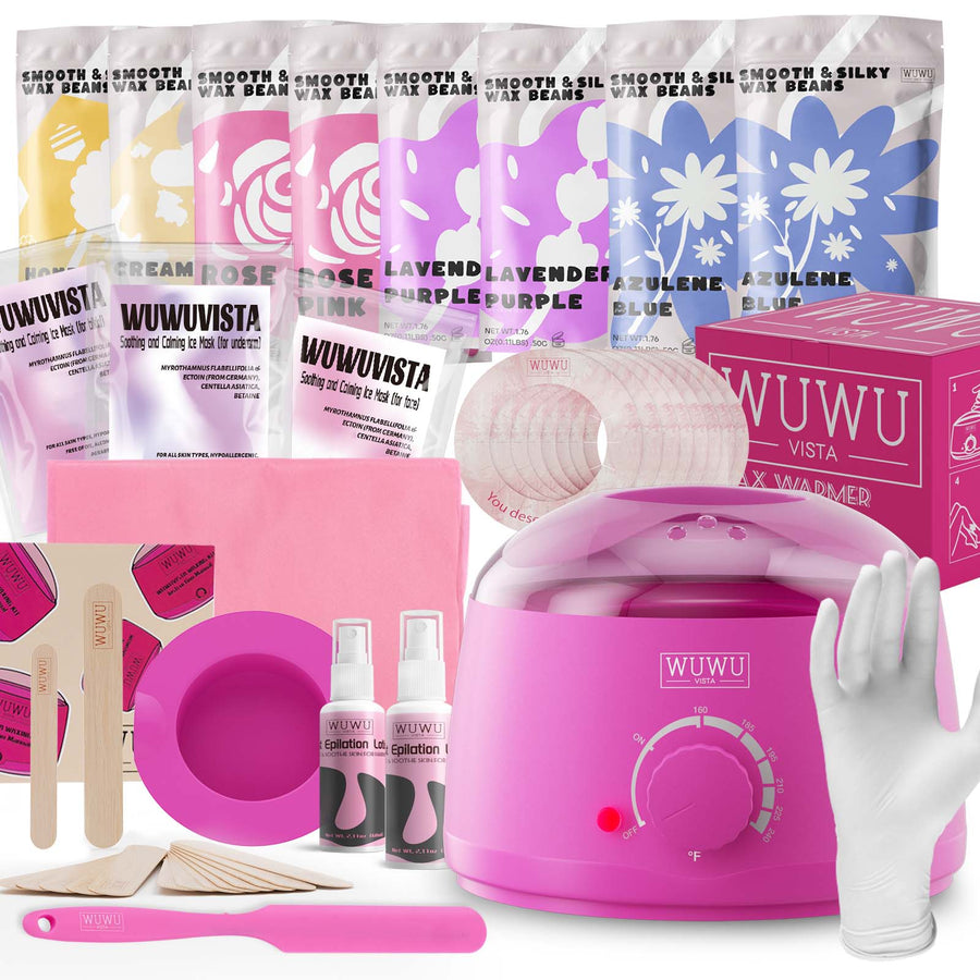 Complete At-Home Waxing Kit with Wax Warmer & Wax Beads