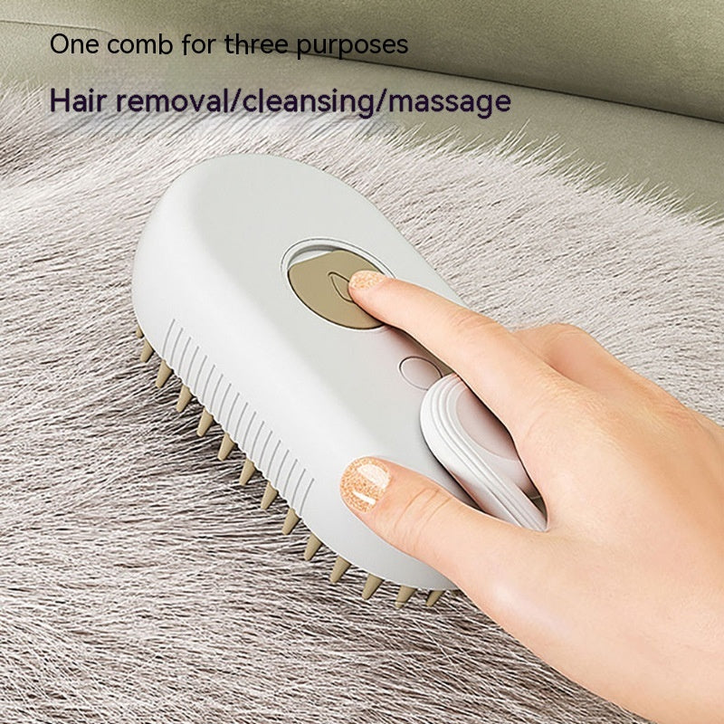 3-in-1 Electric Steam Pet Grooming Brush - alternate view
