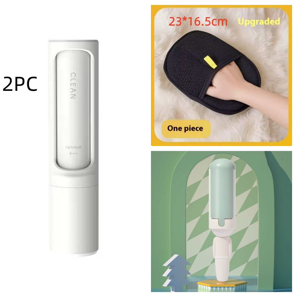 Finiks Gravity | Paws & Purr™ 2-in-1 Self-Cleaning Pet Hair Remover & Lint Roller | Product image 24
