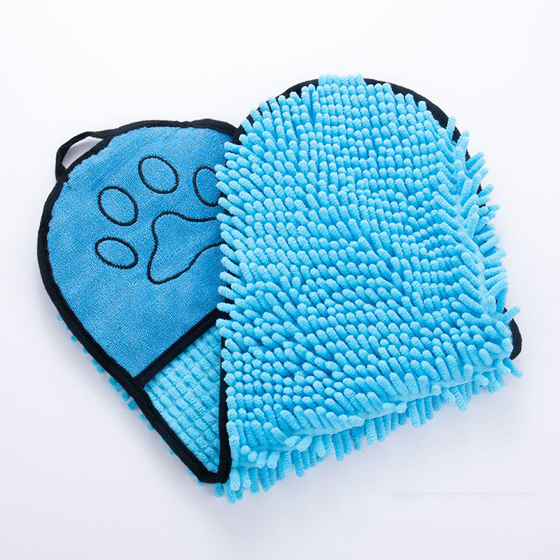 Finiks Gravity | Super Absorbent Chenille Pet Bath Towel with Pockets | Product image 4