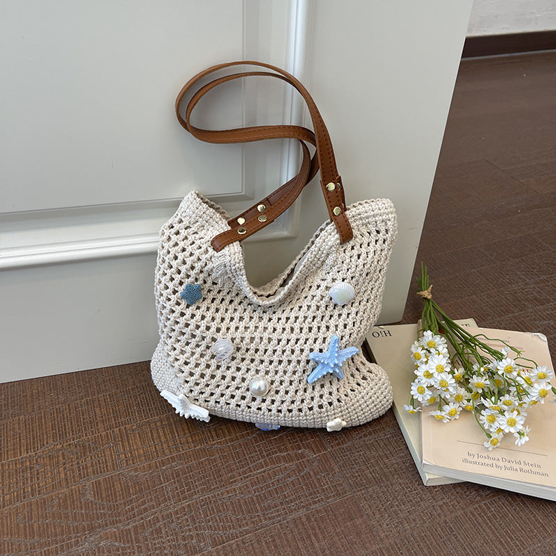 Finiks Gravity | Woven Straw Shoulder Bag | Product image 3