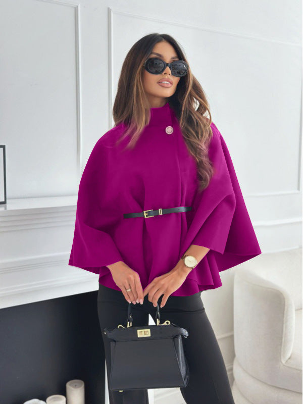 Finiks Gravity | Stand-Collar Batwing Sleeve Belted Cloak Jacket | Product image 19